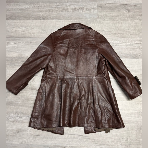 Vintage 90s | Pierre André | Leather Trench - Picture 5 of 11
